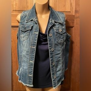 Denim vest size medium